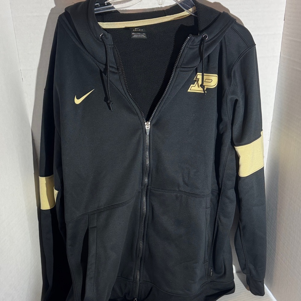 Nike Purdue On Field Men’s Dri-Fit Black and Gold Athletic Hoodie